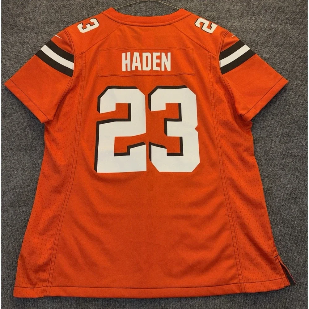 Nike Cleveland Browns Joe Haden #23 Jersey Women's XL Orange NFL On Field